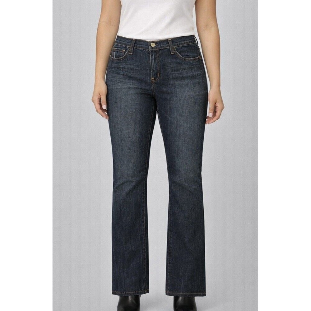 Express X2 Denim Laboratory Womens W31 Boot Cut Jeans 98% Cotton 2% Spandex USA